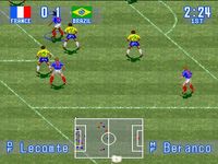 une photo d'Ã©cran de International Superstar Soccer sur Nintendo Super Nes